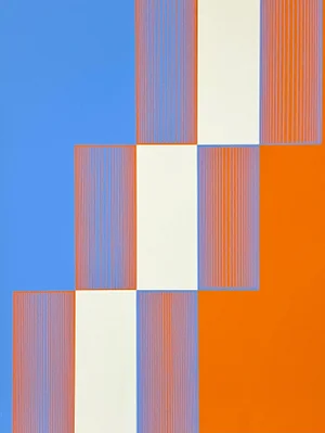 Richard Anuszkiewicz - Celebrate New York Op Art Serigraph, Signed (1973, Framed)