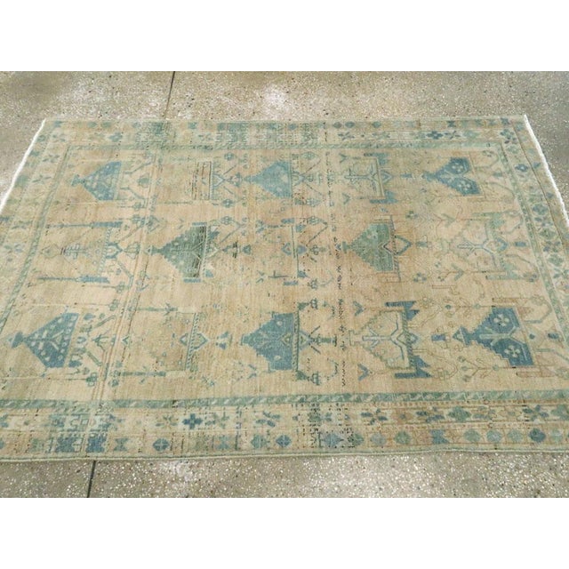 Galerie Shabab Collection Mid-20th Century Persian Afshar Throw Rug For Sale - Image 4 of 6