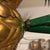 Brass Vintage Tole Pineapple Topped With Green Palm - Sold as a Pair For Sale - Image 8 of 10