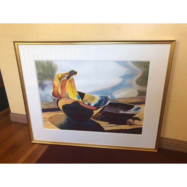 "Chiquita By the Bay" Watercolor Post Impressionist Painting For Sale - Image 10 of 10