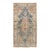Antique Floral Medallion Rug 4x6 | Blue, Dusty Pink & Red For Sale