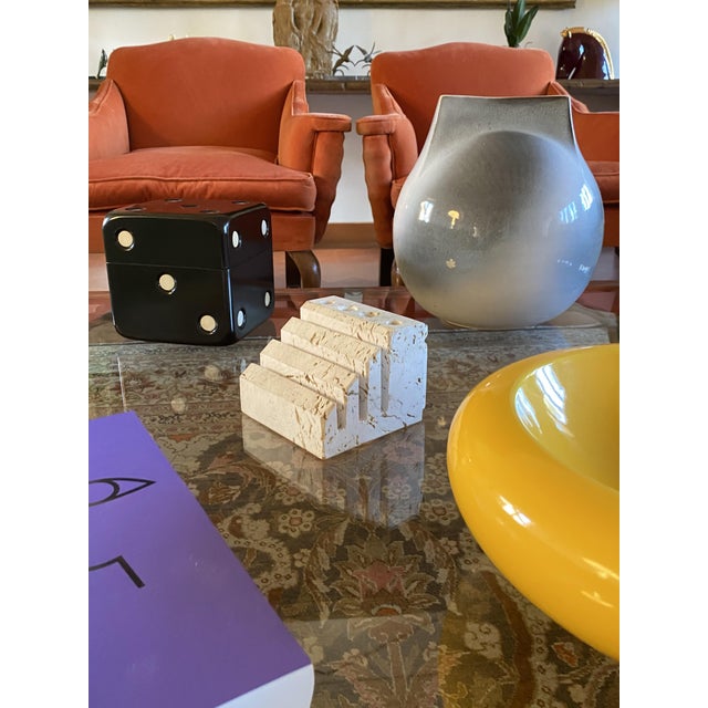 1970s Travertine Desk Organizer by Enzo Mari for Fratelli Mannelli, Italy, 1970s For Sale - Image 5 of 18