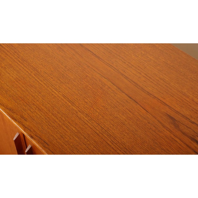 Vintage Danish Highboard in Teak with Light Inside For Sale - Image 13 of 18