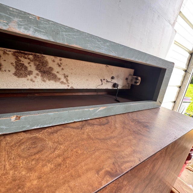 Art Deco Wooden Illuminated Elevator Sign For Sale - Image 10 of 12