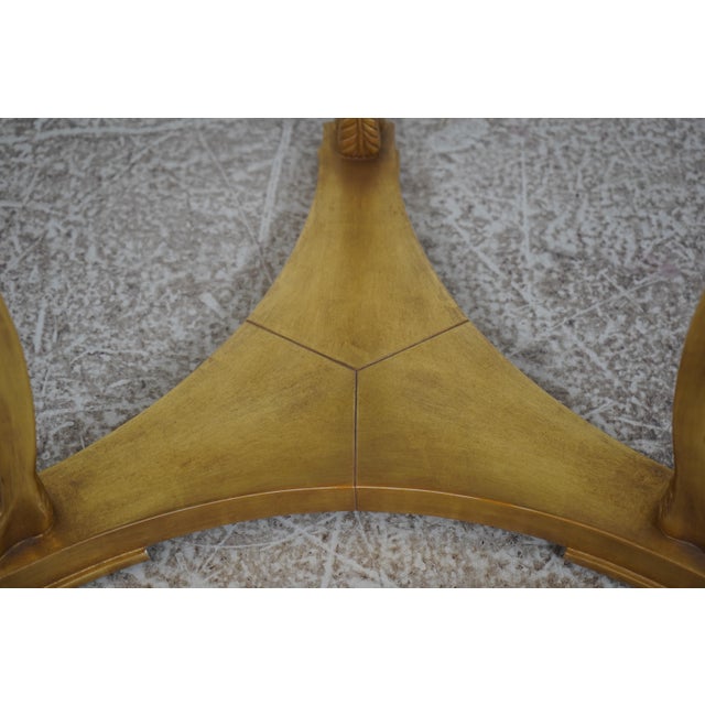 Gold Painted 2 Tier 1 Drawer Empire End Table For Sale - Image 16 of 17