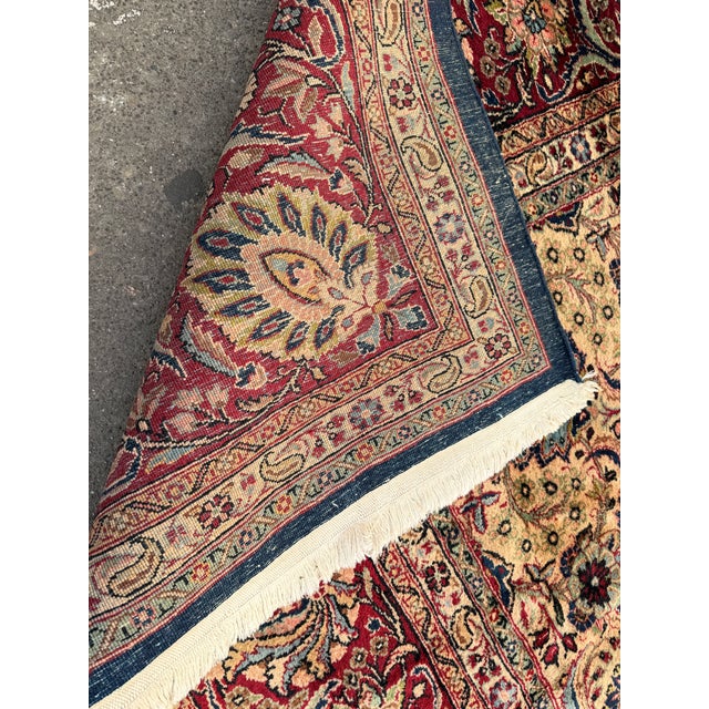 11ft 10in × 15ft 4in Persian Sarouk Area Rug For Sale - Image 11 of 12