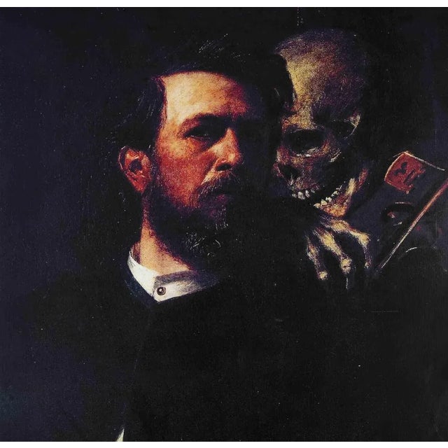 Vettor Pisani, Painting, Music and Death, Offset Print, 20th-Century For Sale - Image 4 of 6