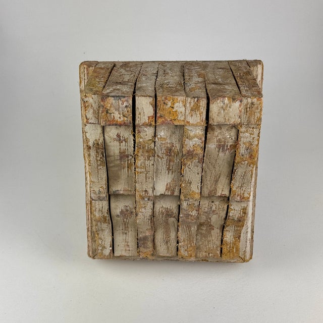 Modern Antique Architectural Salvage Wooden Corbel/Capital Element With Modern Design For Sale - Image 3 of 10