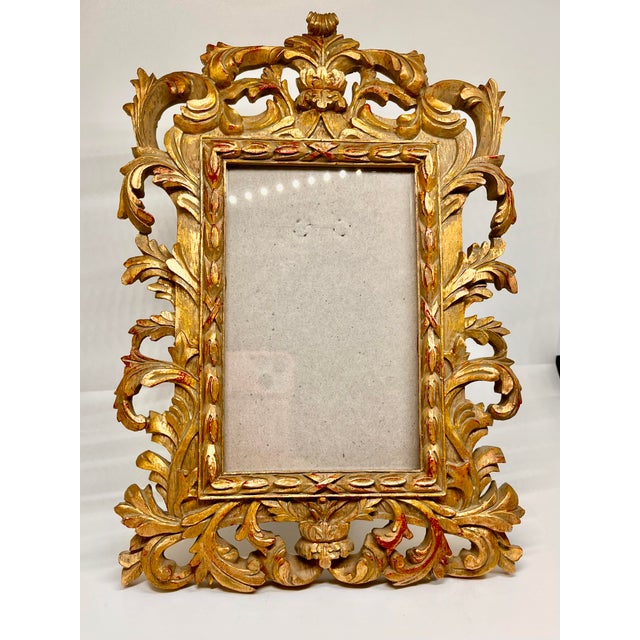 1960s Vintage Ornate Curved Antique Style Picture Frame Chairish