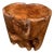Andrianna Shamaris Large Sculptural Teak Wood Tray Side Table For Sale