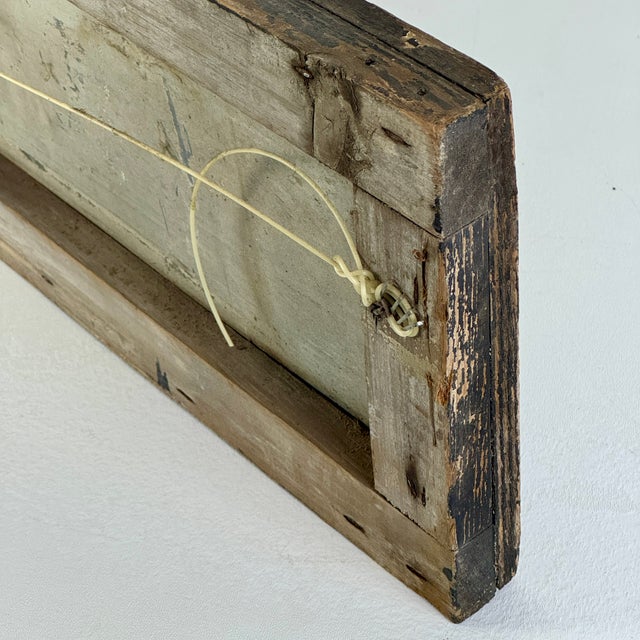 Vintage Hand Painted Metal/Wood "Carpenter & Builder" Trade Sign, Circa 1920 For Sale - Image 10 of 11