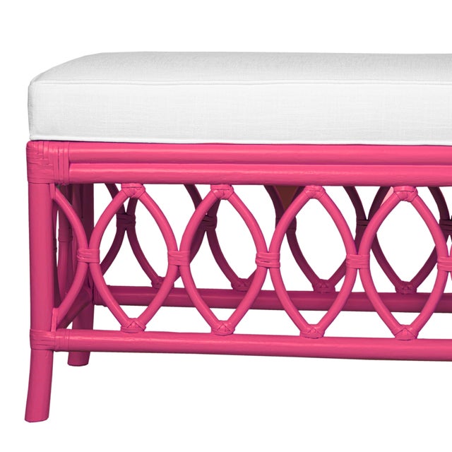 David Francis Lillian Bench - Pink For Sale - Image 4 of 8