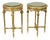 Antique Empire French Side Tables Plant Tables in Marble, 1890s, Set of 2 For Sale