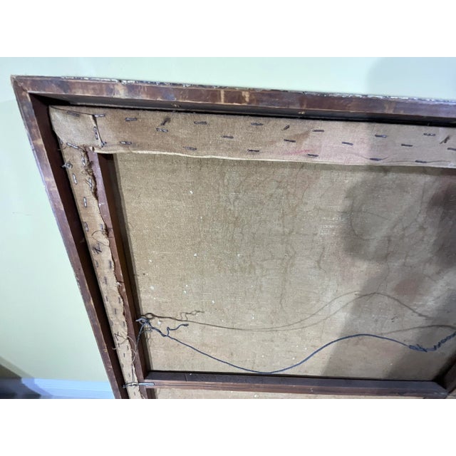 Signed Vintage Abstract Painting - Mid-Century Modern Original Art For Sale - Image 17 of 17