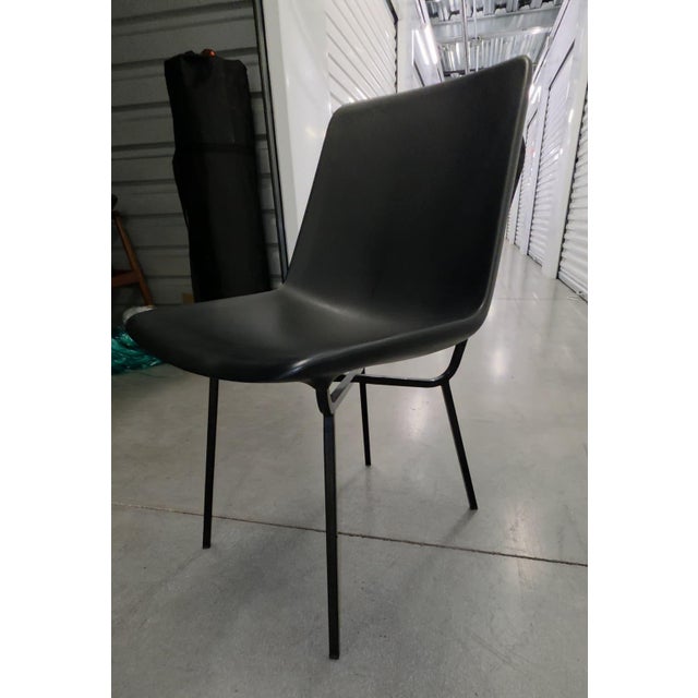 2010s Roche Bobois “Less Is More” Glass & Concrete Dining Table W/ 6 Cédric Ragot Stiletto Chairs + 2 Ava Armchairs by Song Wen Zhong For Sale - Image 5 of 11