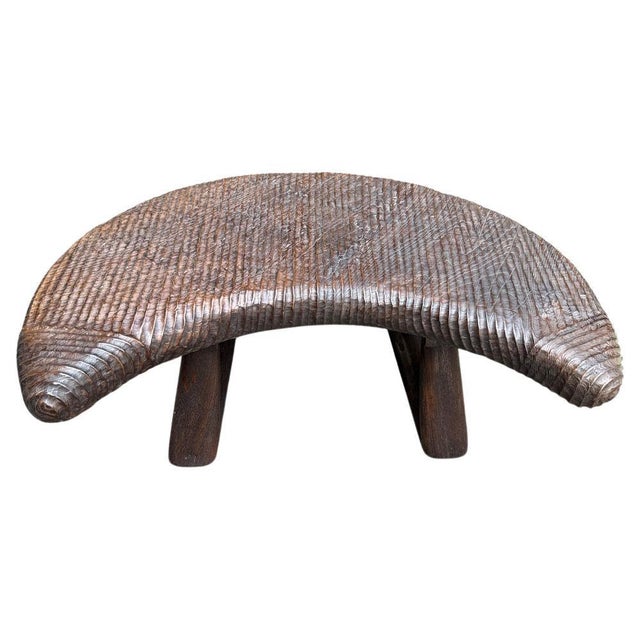 Andrianna Shamaris Impressive Half Moon Hand Carved Coffee Table For Sale - Image 15 of 18