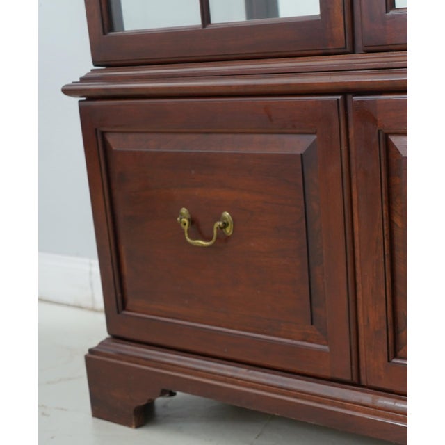 Brown Knob Creek Penn Manor Cherry Curio Cabinet For Sale - Image 8 of 18