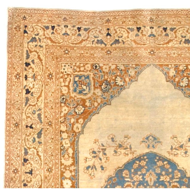 Persian Antique Persian Haji Jalili Tabriz Rug 3’10" X 5’7" For Sale - Image 3 of 6