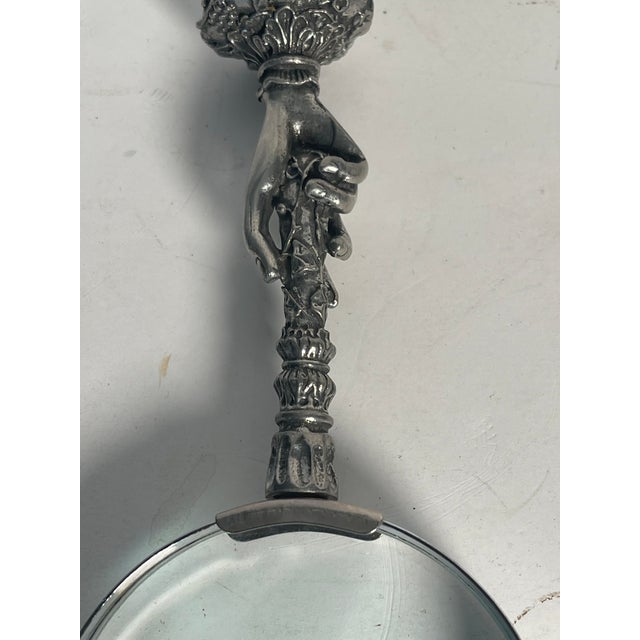 Traditional Set of 2, 1940s Desk Accessories Magnifying Glass Letter Opener Set For Sale - Image 3 of 5