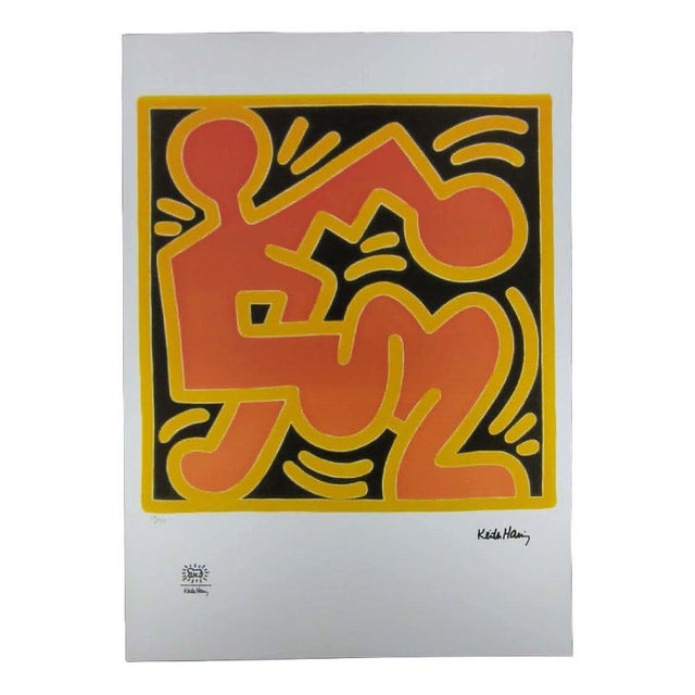 Keith Haring, Figurative Composition, 1990s, Limited Edition Lithograph For Sale - Image 9 of 9