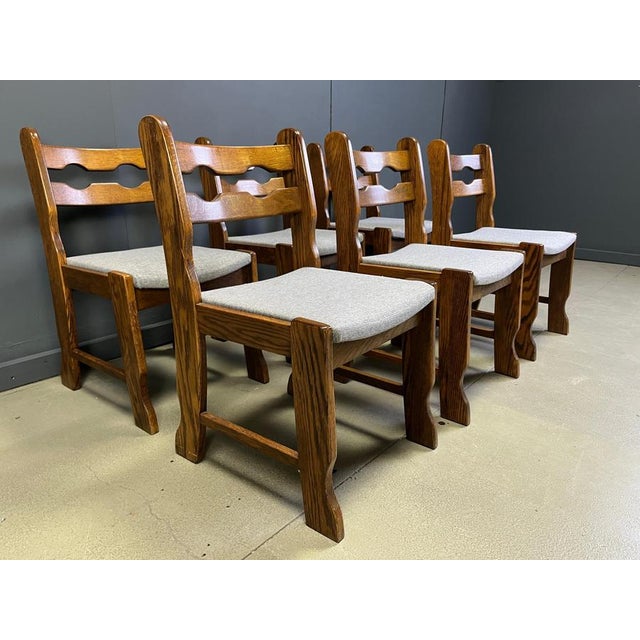 Vintage Brutalist Dining Chairs, 1960s, Set of 6 For Sale - Image 6 of 10