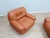 1970s Sapporo Cognac Leather Chairs from Mobil Girgi, 1970s, Set of 2 For Sale - Image 5 of 18