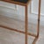 Narrow Console Table with Black Top and Rectangular Metal Frame For Sale - Image 10 of 12