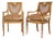Pair of Antique Angelica Kauffman Style Regency Arm Chairs For Sale