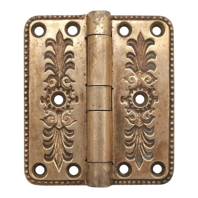 Unique Antique Bronze 3.5 X 3.125 Butt Door Hinge For Sale