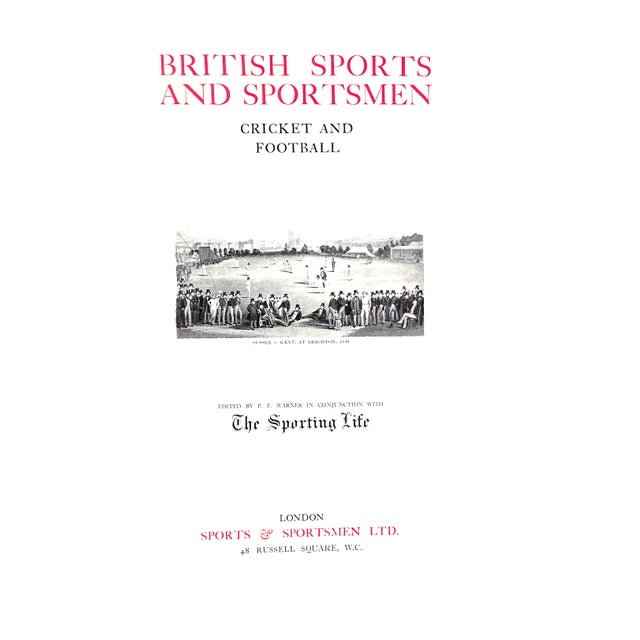 [485] pp. Sports & Sportsmen Ltd 1917 14 3/4" x 11 1/4" This edition is limited to one thousand copies, of which this is...