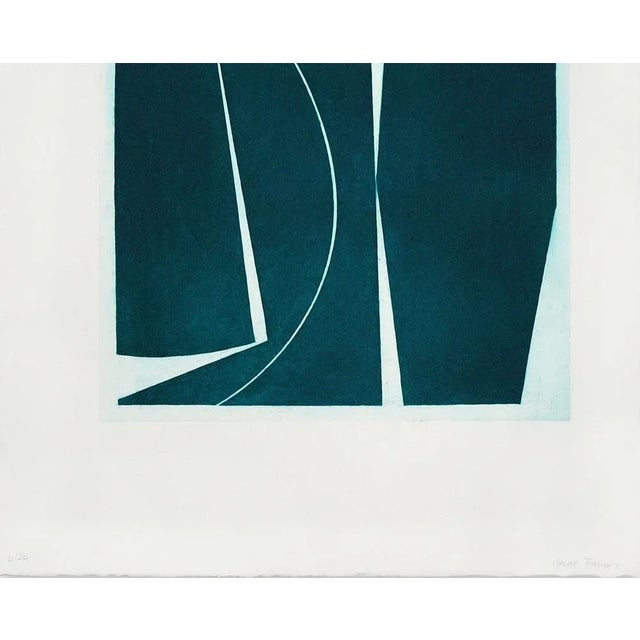 Abstract Joanne Freeman "Covers 4 Viridian" Print For Sale - Image 3 of 3