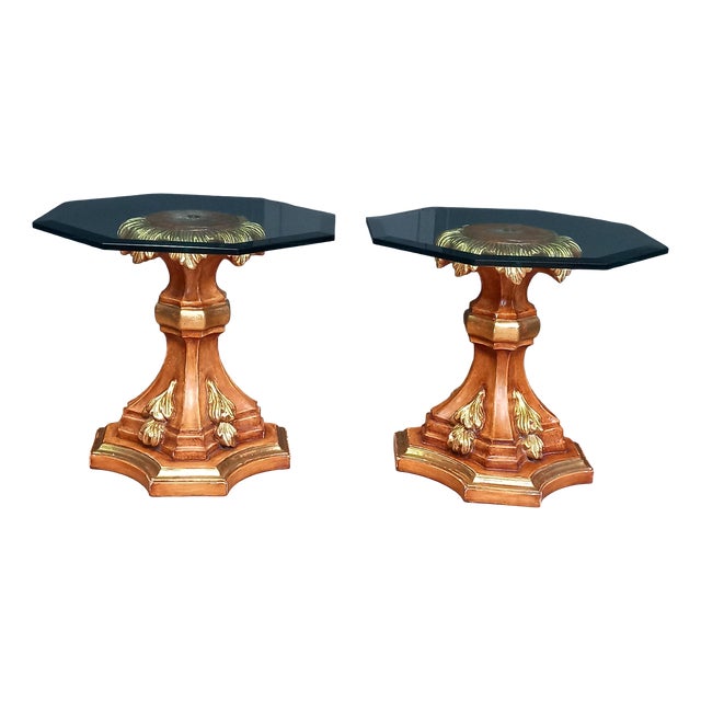 Vintage Regency-Style Side Tables, 1970s, Set of 2 For Sale