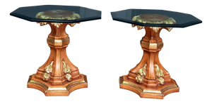 Vintage Regency-Style Side Tables, 1970s, Set of 2