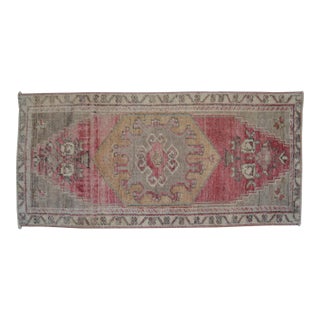 1970s Vintage Hand Knotted Small Rug For Sale