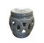 Vintage Italian Glazed Ceramic Interlocking-Circle Garden Seat For Sale In West Palm - Image 6 of 12