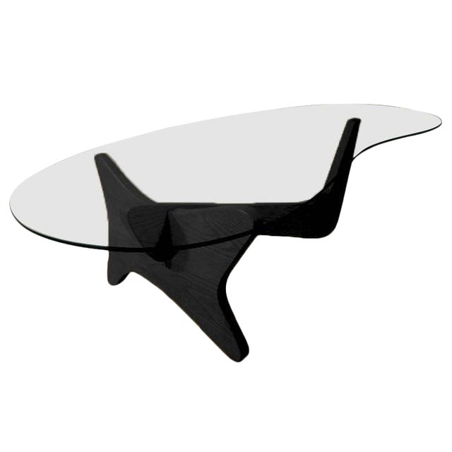 Mid Century Noguchi Style Biomorphic Airplane Coffee Table