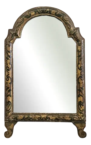 Lacquered Wood Mirror, Italy