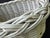 Antique Painted Gathering Willow Basket With Top Handle For Sale - Image 10 of 18