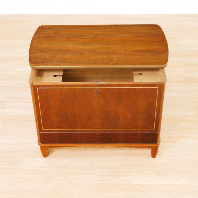 1960s Mid Century British Mechanical Liquor Cabinet, 1950s For Sale - Image 5 of 15
