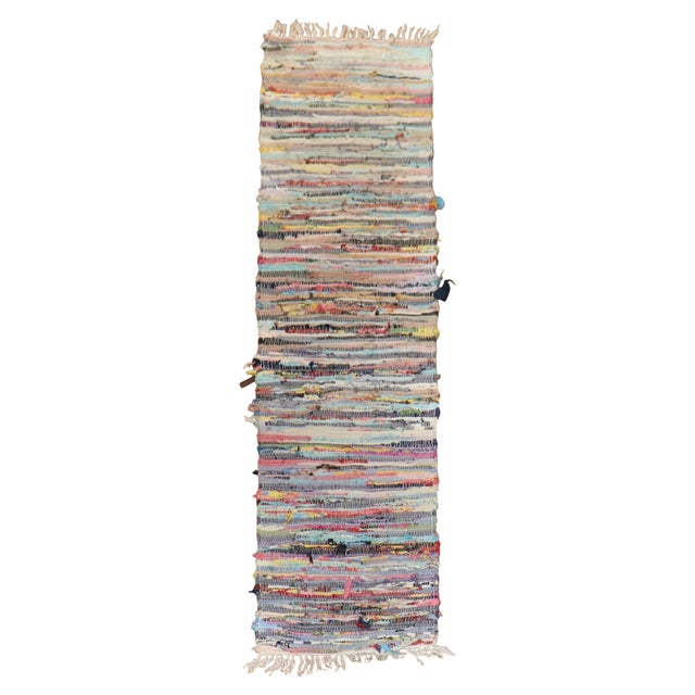 1970s Colorful American Braid Runner - 2'6" x 9'1" For Sale - Image 15 of 18