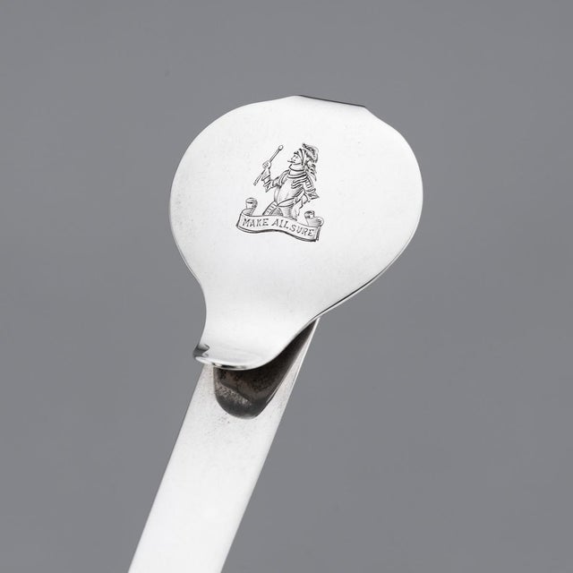 Antique 20th Century English Silver Letter Opener & Measure, 1918 For Sale - Image 9 of 13