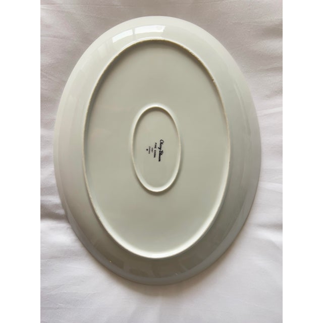 Ceramic Vintage Cherry Blossom Fine China Platter 1067, Made in Japan Sakura Spring Pink Gray Silver For Sale - Image 7 of 9