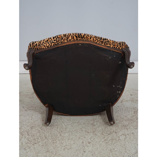 Pair of Cheetah Print Louis XVI Style Bergere Chairs For Sale - Image 17 of 18