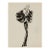 Vintage French Fashion Art Print – Black and White Fur Sleeve Illustration, 36" X 48" For Sale