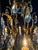 Vintage Italian Gilt Tole Mid-Century Modern Chandlier For Sale - Image 12 of 15