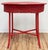 Wood Vintage Weathered Red Wicker Table For Sale - Image 7 of 12
