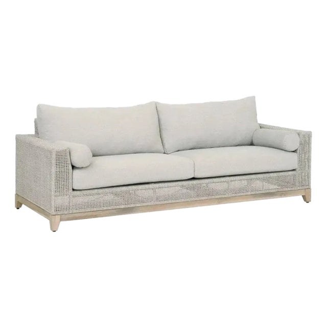 Tropez 90" Olefin Fabric Outdoor Sofa by Essentials for Living For Sale