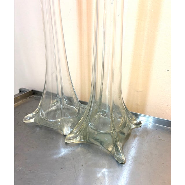 Giant Murano-Style Glass Vases Set of Two For Sale - Image 6 of 6