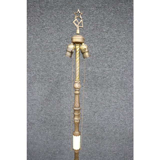 Victorian Brass & Onyx Floor Lamp For Sale - Image 3 of 10