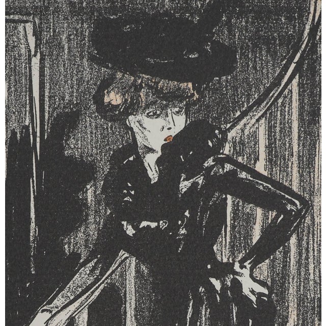 After Kees Van Dongen, Woman with a Hat, Lithograph For Sale - Image 4 of 7